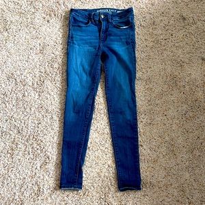 Super super high waisted stretch skinny jeans
